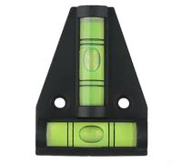 Horizontal Bubble Level T-Type for Level with 2-Way Adjustment, 58x43x13mm ABS Mini Caravan Leveller for Campervan RV Use