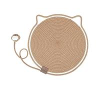 Horizontal Cat Graffer - Wear-resistant Scratching Mat with Toy | MAD CATTO FOR IN Indoor | Washable Natural Cotton Rope | Furniture Protector for Wall, Sofa, Carpets,