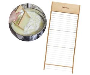 Horizontal Cheese Curd Big Cutter for Cheese Making - Harp - Curd Cutter Artisan Making Knife (1/2")