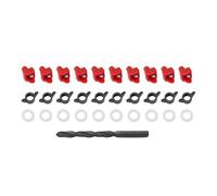 Horizontal Chicken Water Nipples Automatic Poultry Drinker Kit Plastic Waterer System for Chicken Coop Pipes Buckets 10 Pieces Set