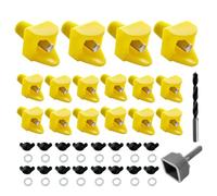 Horizontal Chicken Waterer Nipples, Horizontal Side Mount Poultry Nipples Drinker Waterer - Chicken Nipple Waterer with Drill Bits for Ducks