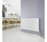 Horizontal Column White Radiator Oval Double Designer Radiator 600x1003mm Central Heating Interior Design