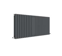 Horizontal Double Panel Radiator - 600mm x 1398mm - 5300 BTU - Anthracite- Balterley