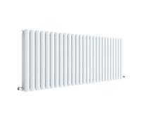 Horizontal Double Panel Radiator - 600mm x 1572mm - 5963 BTU - Gloss White- Balterley