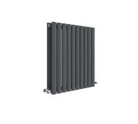 Horizontal Double Panel Radiator - 600mm x 586mm - 2209 BTU - Anthracite- Balterley