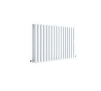 Horizontal Double Panel Radiator - 600mm x 992mm - 3755 BTU - Gloss White- Balterley