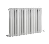 Horizontal Double Panel Radiator - 635mm x 863mm - 3129 BTU - Gloss White