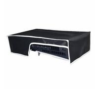 Horizontal Dust Cover for PS5 Pro,Game Console Anti-Scratch Dustproof Cover Sleeve,Oxford Cloth Dust Guard Protective Cover for PS5 Pro (Black with White Trim)