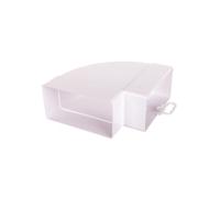 Horizontal Flat Knee 90st 60x120mm White KP120-24 KP120-24/90