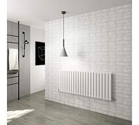 Horizontal Flat Panel Designer Radiator Central Heating White Rads Double 600x1428mm