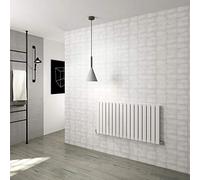 Horizontal Flat Panel Designer Radiator Central Heating White Rads Single 600x1156mm