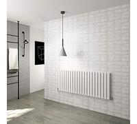 Horizontal Flat Panel Designer Radiator Central Heating White Rads Single 600x1428mm