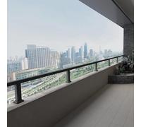 Horizontal Flat Railing Kit - Adjustable Wall Extender for Fencing Temporary Height Increase for Balconies Gardens & Patios - Enhance Safety & Style