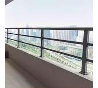 Horizontal Flat Railing Kit - Adjustable Wall Extender for Fencing Temporary Height Increase for Balcony Garden & Patio Safety Easy Installation Durable Design