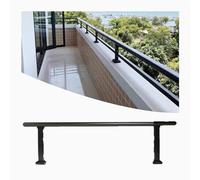 Horizontal Flat Railing Kit Temporary Pool Fence Elevated Balustrade for Yard or Balcony Panels for Increased Height (100x20CM) - Enhance Safe & SLE