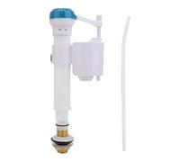 Horizontal float valve, reversible float valve for toilet supply, blue and white, G1/2, for bathroom, hotel, apartment, G1/2