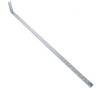 Horizontal H/Duty Restraint Strap 1000mm Length 100mm Bend Galvanised 10PK
