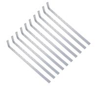 Horizontal H/Duty Restraint Strap 800mm Length 100mm Bend Galvanised 10PK