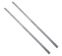Horizontal Heavy Duty Restraint Strap 1000mm Length Flat Galvanised 2PK