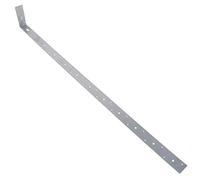 Horizontal Heavy Duty X Restraint Strap 1000mm Length 100mm Bend Galvanised