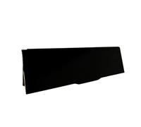 Horizontal Letterbox Draught Excluder | Front Door Mail Box Strong Magnetically Sealing Letterbox Draft Excluder | Made in the UK | Metal Construction Magflap® MK3 | (Satin Black) | Magman®