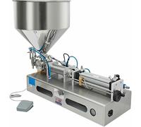 Horizontal Liquid Filling Machine, Pneumatic Bottle Filler, Stainless Steel Bottling Machine for Oil, Sauce, Honey, Toothpaste (50-500 ml)