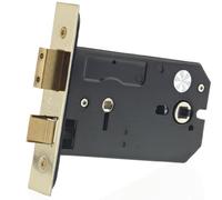 Horizontal Mortice Bathroom Lock - Satin Stainless Steel - 152mm (6 Inch) Case Depth