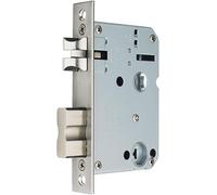 Horizontal mortice sash,Mortice Door Lock,Mortice Sash Locks,Mortice Deadlock,50x50 Mortise Lock Body,Suitable for Fingerprint Lock,Stainless Steel Panel,Bolt,Mute,Lift Handle to Lock(22x125mm)