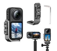 Horizontal Mount Bracket for Insta 360 X6, Aluminum Alloy L Bracket with 1/4" Screw Hole and with Magnetic Quick Release Mount Adapter for Insta 360 X6 Accessories