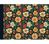 Horizontal Paper Lined Notebook: Landscape Orientation Ruled Small Notebook, Perfect for, Notes, Record Keeping, Research and Laboratory Writing with Beautiful Watercolor Floral Illustration