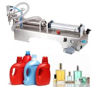 Horizontal Pneumatic Liquid Filling Machine, Dual-Head for Precise Quantitative Dispensing, Ideal for Industrial and Laboratory Use
