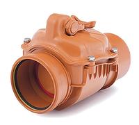 Horizontal PVC Plastic Sewage Drain Check Non-Return Valve Backwater Prevented 110mm