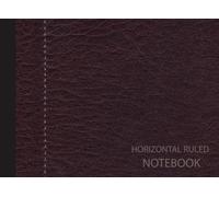 Horizontal Ruled Notebook: Landscape Paper Lined Notebook for Laboratory Writing, Research & Record Keeping
