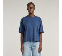 Horizontal Seam Loose Top - Medium blue - Women XS