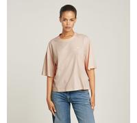 Horizontal Seam Loose Top - Pink - Women M