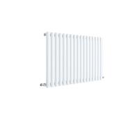 Horizontal Single Panel Radiator - 600mm X 992mm - 2511 Btu - Gloss White- Balterley