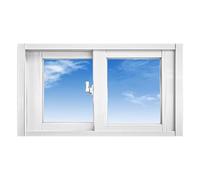 Horizontal Sliding Replacement Window with Lock and Screen for Basements, Mobile Homes, and Garages