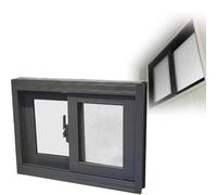 Horizontal Sliding Shed Window Replacement for Basement Bathroom Kitchen & Lofts Dark Gray Sizes: 20" 38" (WxH: 60x43cm/24x17) Durable & Stylish Design