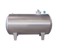 Horizontal Stainless Steel Pressure Tank, Well Pressure Tank with Mounting Kit, Tanks for Home, Farm, School or Irrigation(200L: 38.5x19.6in/98x50cm)