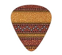 Horizontal Stripes Printed Triangle Guitar Picks 12 Pcs Novelty Guitar Plectrums for Bass, Electric, Acoustic Guitar