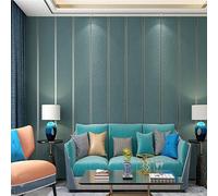 Horizontal Stripes Wallpaper for Walls 3D Suede Non Woven Fabric Modern Living Room Sofa TV Background Wall Papers Home Decor,for Bedroom Art Deco Wallpaper(Dark Green)