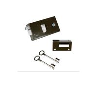 Horizontal surface-mounted lock with left follower - YALE - YAH36G - Khaki - 2 Keys supplied