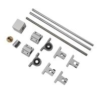 Horizontal T8 Linear Rail Guide Set 150/250/350mm Dual Screw Rod Support Kit for CNC Router 3D Printer DIY Projects