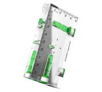 Horizontal Thickening Measure Tools Household Mini High-Precision Ruler with Level Thickening Spirit Level Bubble