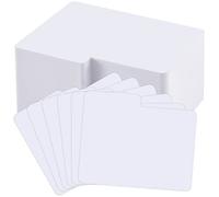 Horizontal Trading Card Dividers 3 x 3.8 inch, Plastic Divider Cards, White Card Dividers with Labels, Card Dividers for Sport Game Playing Cards (100 Pieces)