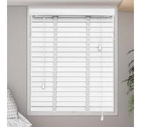 Horizontal Venetian Wooden Blinds for Indoor Outdoor, 45 70 75 90 105 140cm Blackout Solid Wood Venetian Shades 50mm, Window Treatments Privacy Curtains, Easy Fit + with Tape,WxH-80x120cm/31.5x47in