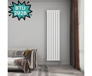 Horizontal Vertical Designer Radiator Oval Column / Flat Panel Heating White