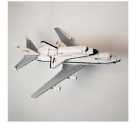 Horizontal Wall mount compatible with Lego icons Shuttle Carrier 10360 | Display your model securely | Heavy Duty stainless steel | Shuttle Carrier model NOT included