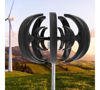 Horizontal Wind Turbine AC Turbine Generator Kit with Charge Controller，10,000W Vertical Wind Turbine Generator with 5 Blades & Controller - Efficient 24V Renewable Energy for Homes, Boats,