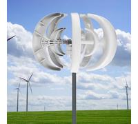 Horizontal Wind Turbine AC Turbine Generator Kit with Charge Controller，10000W Vertical Wind Turbine Generator Kit - 12V/24V, 5 Blades with Controller, Efficient Renewable Energy for Home &